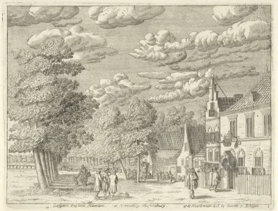 Gezicht op de herberg Rustenburg