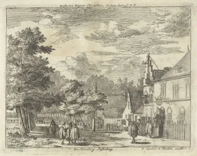 Gezicht op de herberg Rustenburg