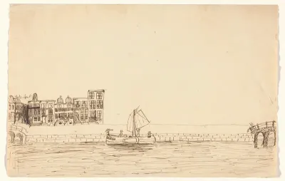 Gezicht op de Herengracht