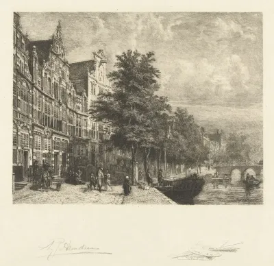 Gezicht op de Herengracht