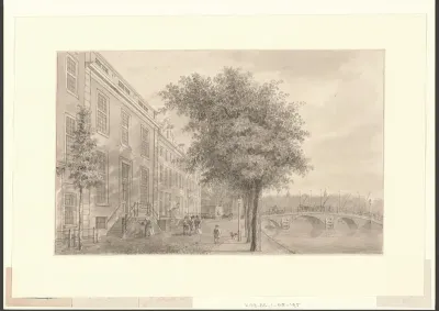Gezicht op de Herengracht bij de Amstel