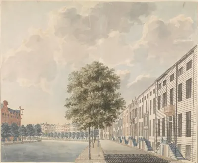 Gezicht op de Herengracht bij de Spiegelstraat