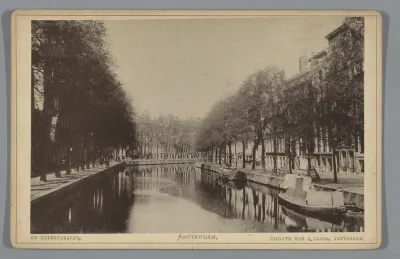 Gezicht op de Herengracht in Amsterdam