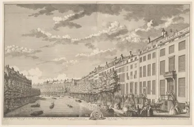 Gezicht op de Herengracht naar de Spiegel- en Vijselstraat