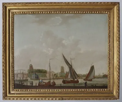 Gezicht op de Hoge Brug
