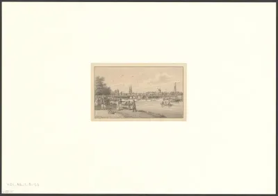 Gezicht op de Hogesluis bij Amsteldijk