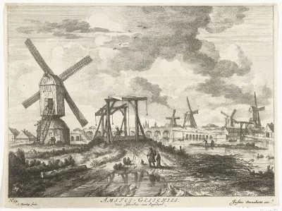 Gezicht op de Hogesluis vanaf de Utrechtse zijde