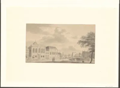 Gezicht op de Hoogduitse Synagoge
