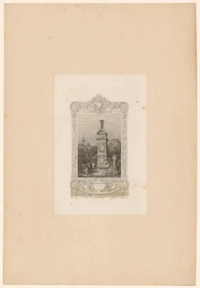 Gezicht op de Igeler Säule bij Trier