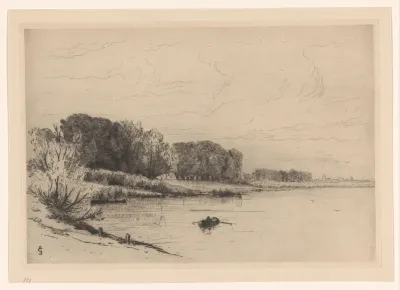 Gezicht op de IJssel bij De Steeg