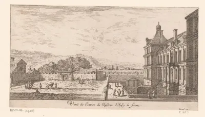 Gezicht op de ingang van het kasteel van Annecy