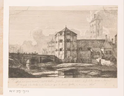 Gezicht op de Isartor poort te München