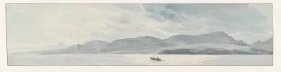 Gezicht op de kaap van Bruzzano en de punt van kaap Spartivento