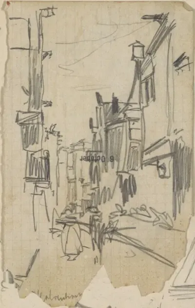 Gezicht op de Kalverstraat te Amsterdam