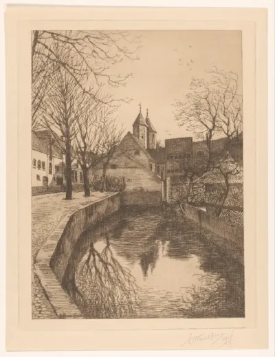 Gezicht op de Kamperbinnenpoort in Amersfoort
