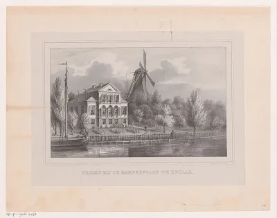 Gezicht op de Kamperpoort in Zwolle