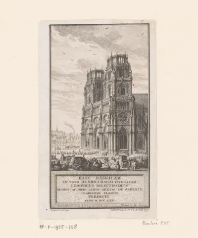 Gezicht op de Kathedraal Sainte-Croix te Orléans