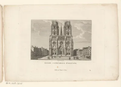 Gezicht op de Kathedraal van Orléans