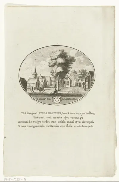Gezicht op de Keizersdijk in het dorp Cillaarshoek