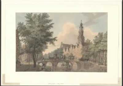Gezicht op de Keizersgracht bij de Leliegracht