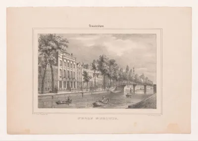 Gezicht op de Keizersgracht te Amsterdam