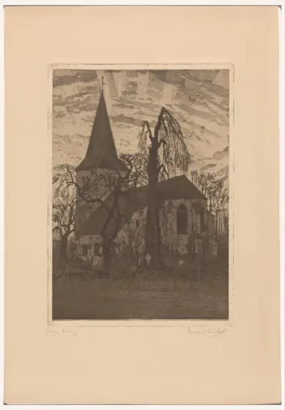 Gezicht op de kerk in Neerbosch