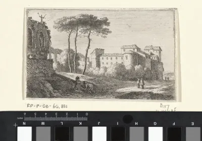 Gezicht op de kerk Santi Quattro Coronati