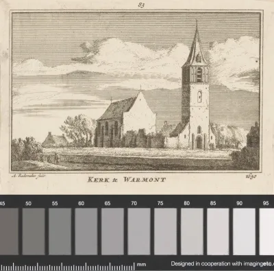 Gezicht op de kerk te Warmond, 1650