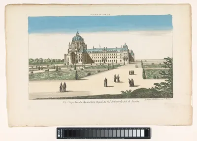 Gezicht op de kerk Val-de-Grâce te Parijs