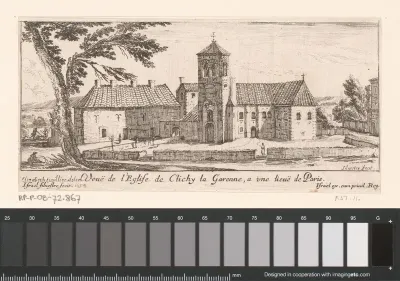 Gezicht op de kerk van Clichy la Garenne