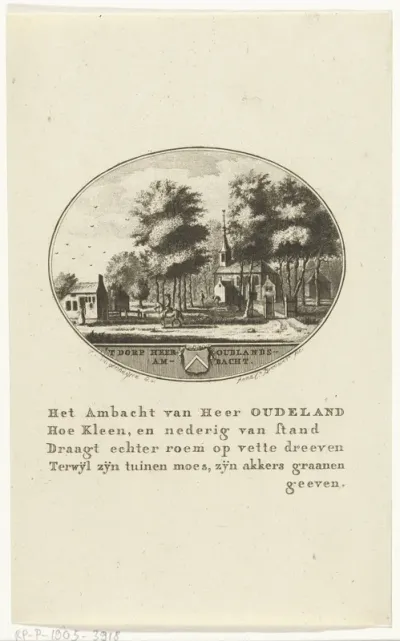 Gezicht op de kerk van Heer-Oudelands-Ambacht