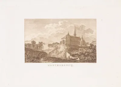 Gezicht op de kerk van Montmorency