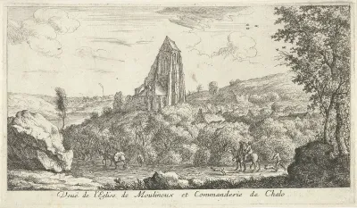 Gezicht op de kerk van Moulineux