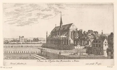 Gezicht op de kerk van Saint-Bernard