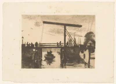 Gezicht op de Kikkerbilsluis in Amsterdam