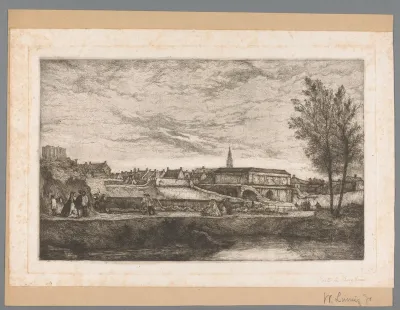 Gezicht op de Kipdorppoort in Antwerpen