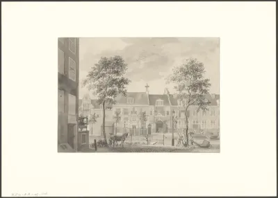 Gezicht op de Kloveniersburgwal met het Dolhuis
