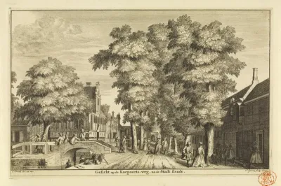 Gezicht op de Koepoortsweg te Hoorn