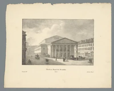 Gezicht op de Koninklijke Muntschouwburg te Brussel