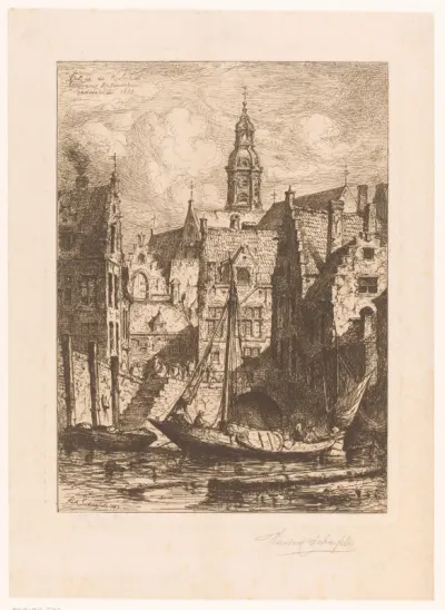 Gezicht op de Koolvliet te Antwerpen