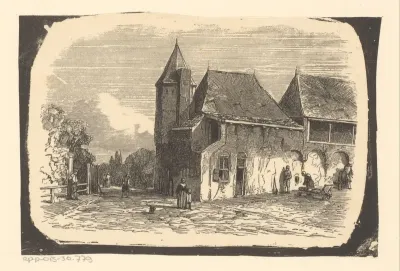 Gezicht op de Koppelpoort te Amersfoort