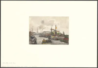 Gezicht op de Kostverlorenvaart en molen De Eenhoorn
