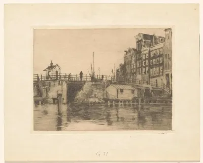 Gezicht op de Kraansluis in Amsterdam