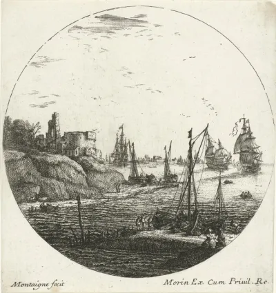 Gezicht op de kust