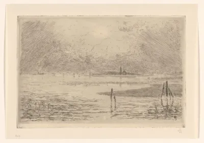 Gezicht op de Lagune van Venetië