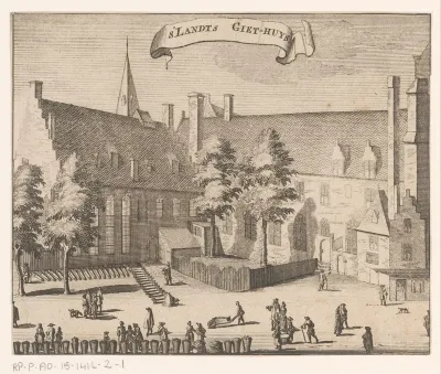 Gezicht op de Landsgeschutgieterij te Middelburg
