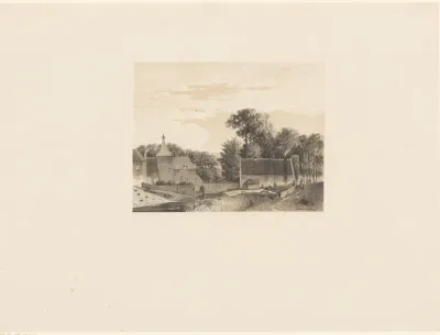 Gezicht op de Lekpoort te Culemborg