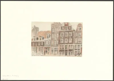 Gezicht op de Lindengracht bij de Tweede Goudsbloemdwarsstraat