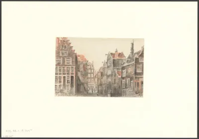 Gezicht op de Lindengracht, hoek Derde Goudsbloemdwarsstraat