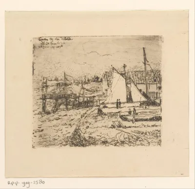 Gezicht op de linker Schelde-oever